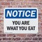 Signmission You Are What You Eat, 14 in W x Rectangle, Plastic OS-2PACK-NS-P-1014-L-19093 - alternate 5